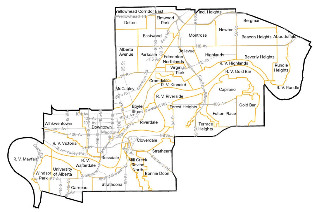 Edmonton Public Schools Ward D Boundary Map